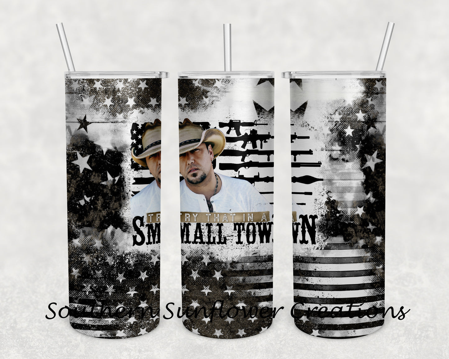 Jason Aldean Small Town Tumbler