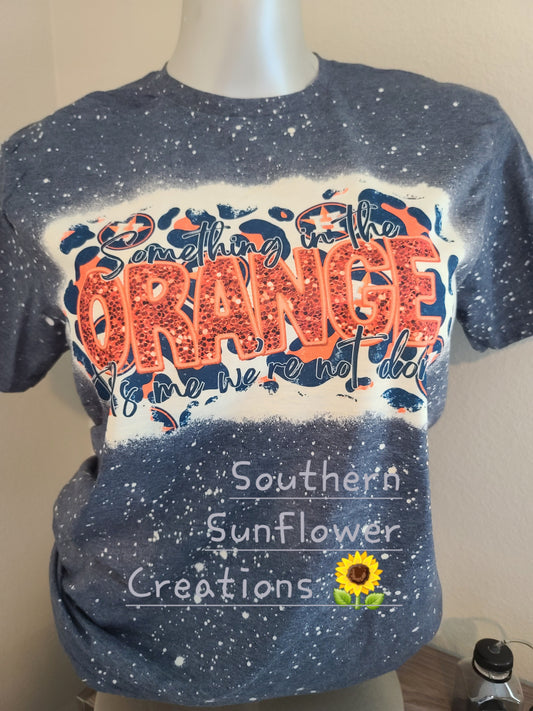 Orange / Bleached Shirt