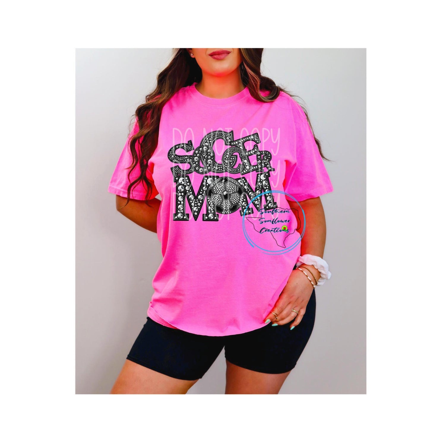 Soccer Mom Faux Rhinestone DTF Transfer