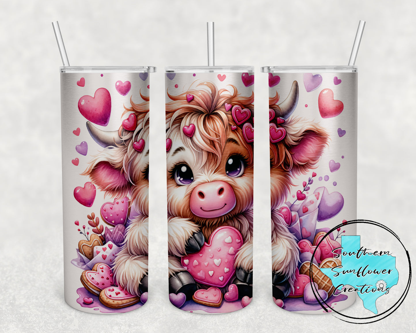 Valentine Cow Pink / Tumbler